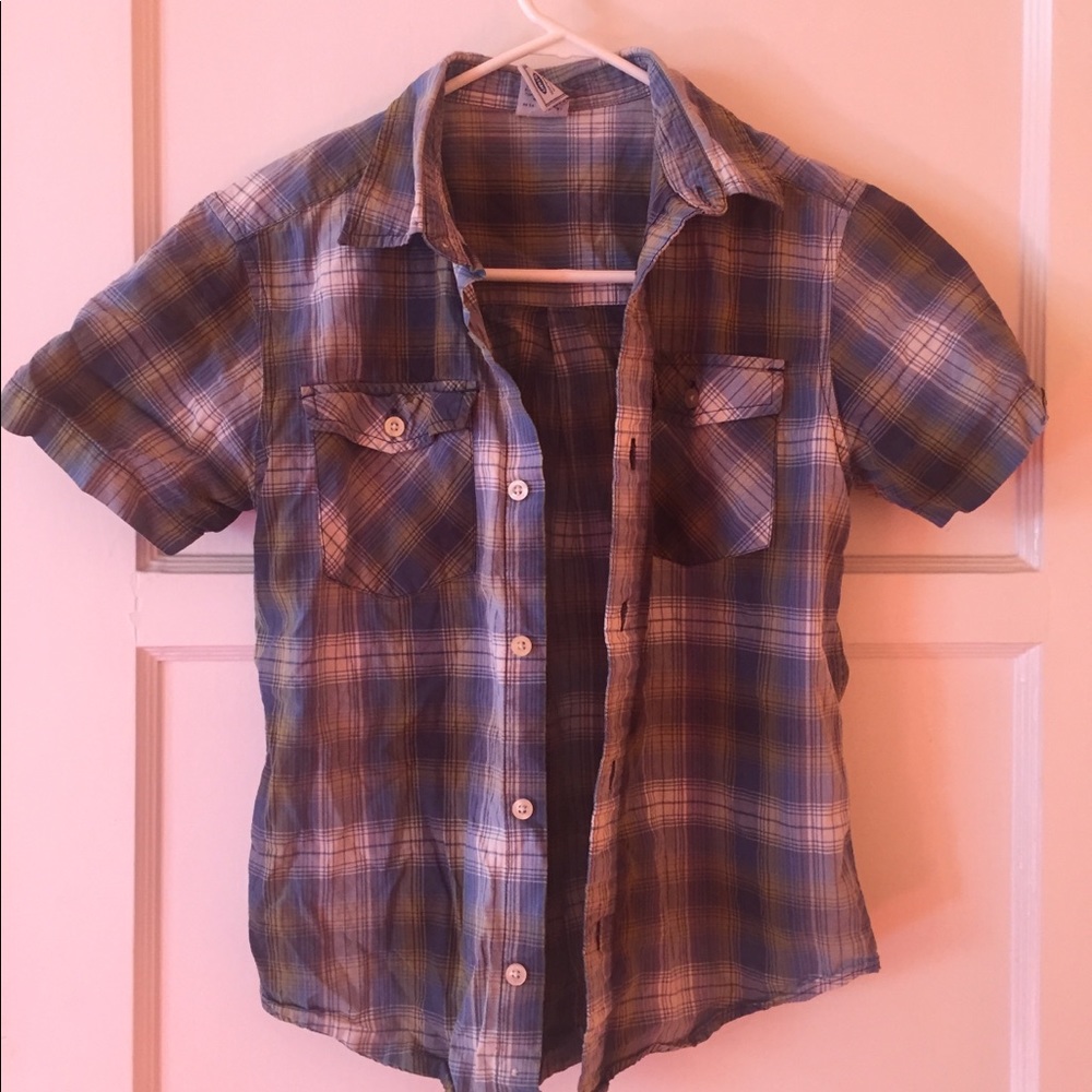 old navy button up